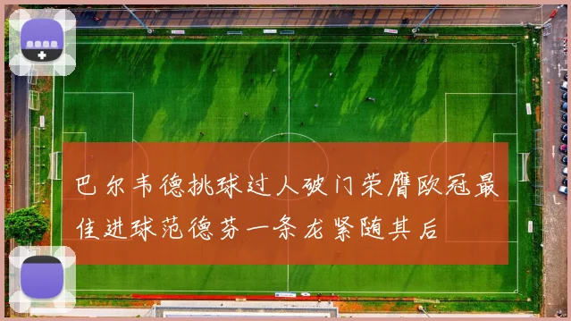 巴尔韦德挑球过人破门荣膺欧冠最佳进球范德芬一条龙紧随其后